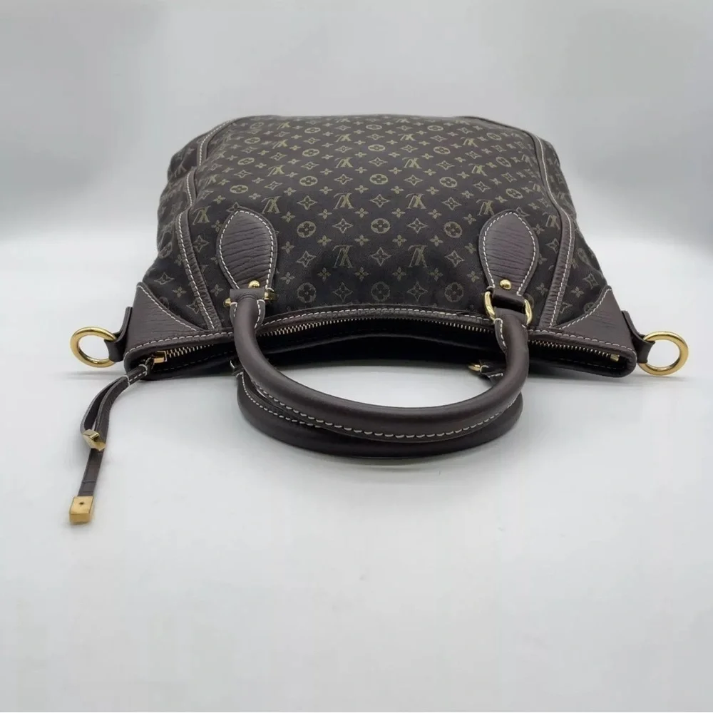 Auth Louis Vuitton Monogram Mini lin Bouzas Unjour Shoulder Bag